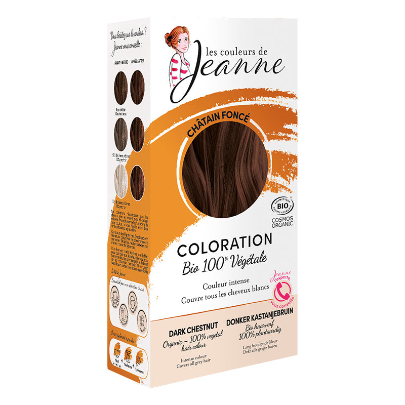 Coloration certifiée Bio et Végétale Châtain Foncé - Les Couleurs de Jeanne