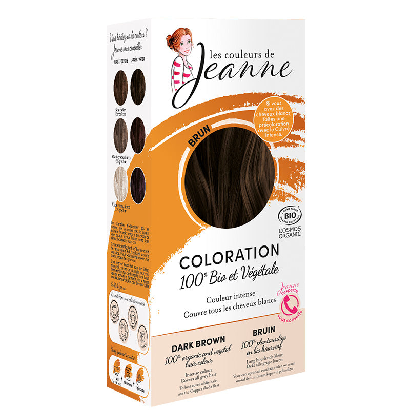 Coloration certifiée Bio et Végétale Brun - Les Couleurs de Jeanne