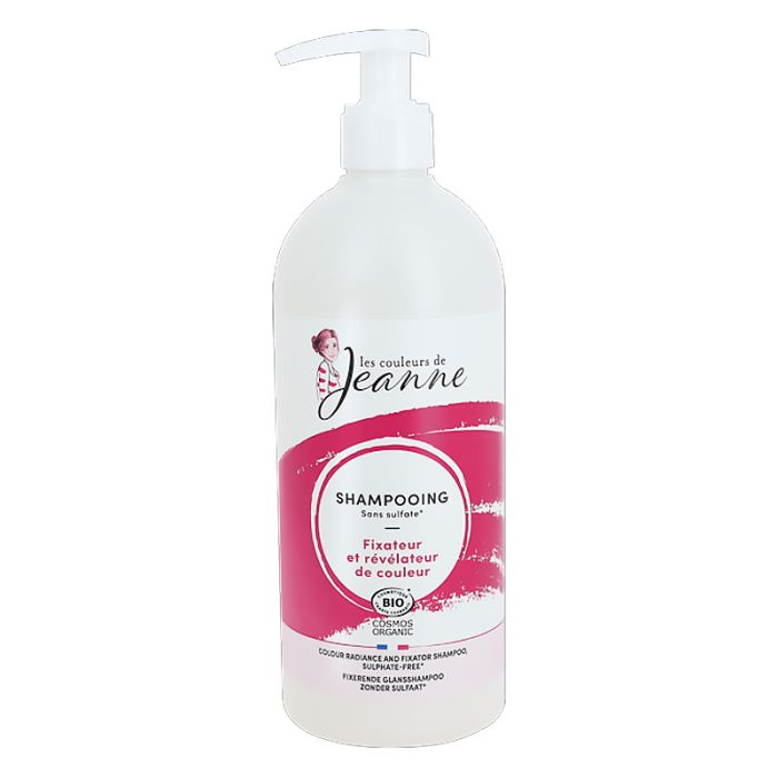 flacon pompe 490 ml de Shampooing fixateur et révélateur d'éclat bio - Couleurs de Jeanne