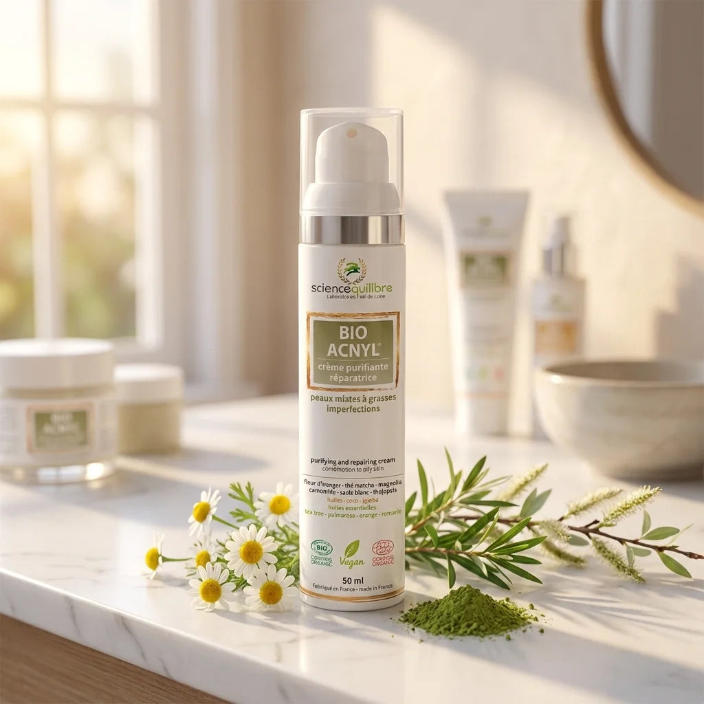 Crème BIO ACNYL certifiée bio et vegan avec ingrédients botaniques naturels