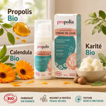 Crème de jour Bio Propolia peaux sèches avec propolis, calendula et karité