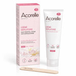 Crème dépilatoire vegan Acorelle - Boîte rose et tube blanc