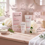 Crème dépilatoire visage Acorelle zones sensibles avec ingrédients naturels et bénéfices