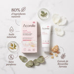 Crème dépilatoire Acorelle visage zones sensibles ingrédients naturels sans parabens