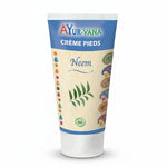Crème pieds Neem bio Ayurvana certifiée en tube sur fond blanc
