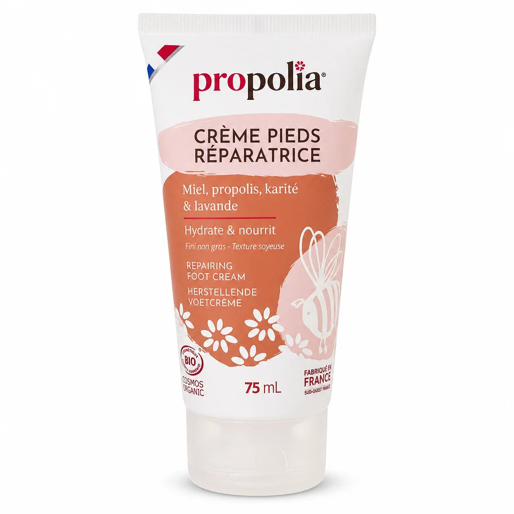 Crème pieds secs Bio Propolia Miel Karité Propolis tube 75ml