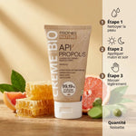 Crème Propolis bio Propos'Nature en tube avec guide d'application et ingrédients naturels