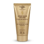 Crème raffermissante anti-âge bio Najel tube or fond blanc