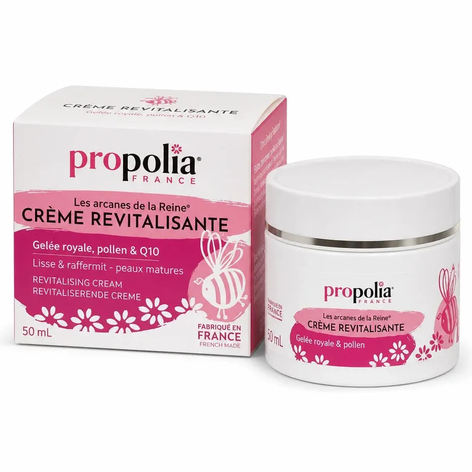 Crème revitalisante Gelée Royale Pollen Q10 Propolia pot et emballage