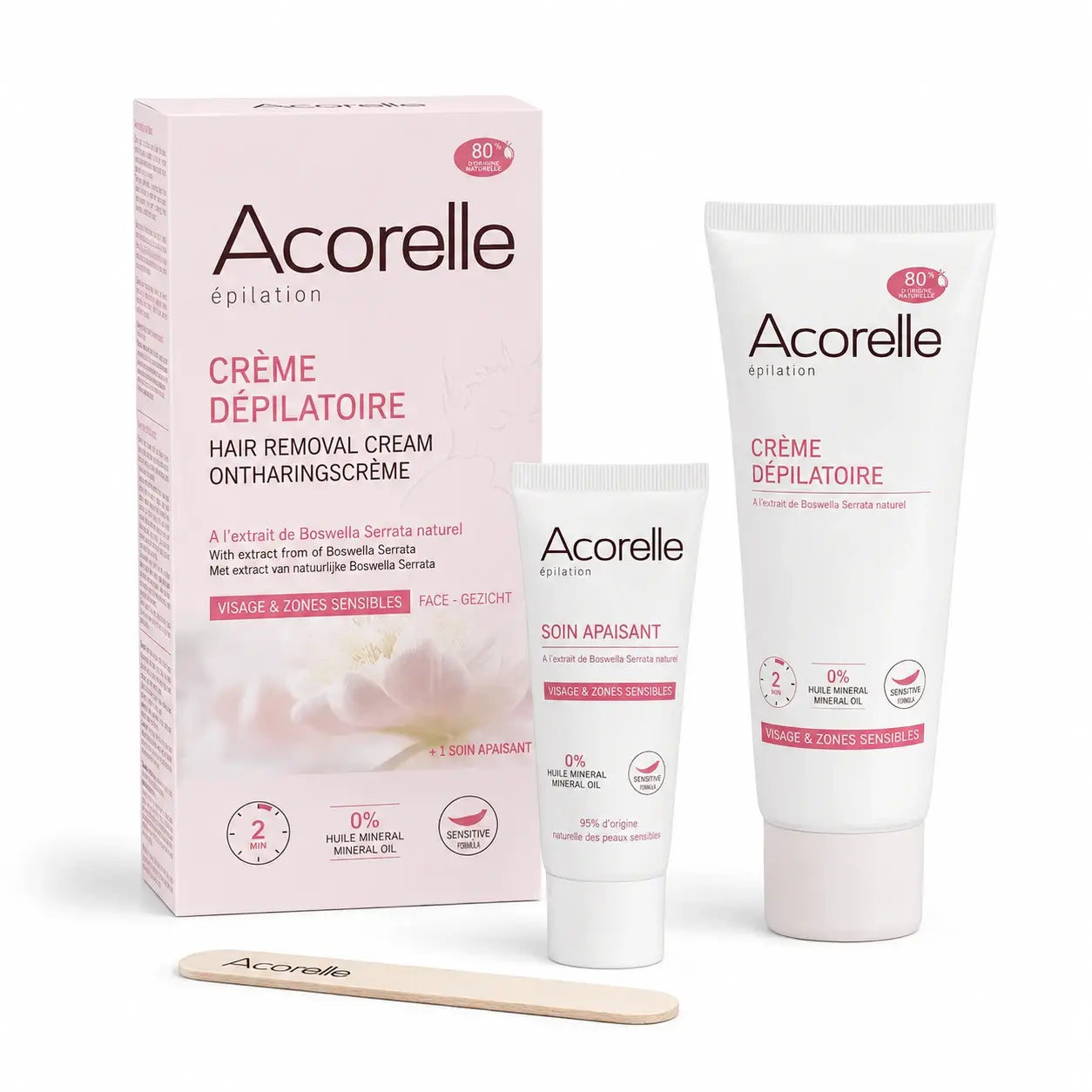 Crème dépilatoire visage & zones sensibles de 75 ml de Acorelle