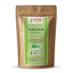 Sachet de curcuma bio en poudre Graine Sauvage sur fond blanc