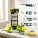 Dentifrice Charbon Végétal Bio Coslys avec bénéfices naturels blanchissement et gencives apaisées