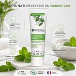 Dentifrice fluor bio Centifolia 75ml avec feuilles menthe et 5 bénéfices haleine fraîche