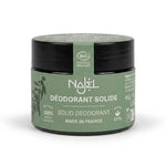 Baume déodorant solide Najel bio vegan en pot vert sauge avec couvercle noir