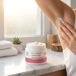 Déodorant crème bio Florame hypoallergénique application underarm salle de bain