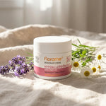 Déodorant crème bio Florame hypoallergénique pot blanc avec étiquette rose et fleurs botaniques