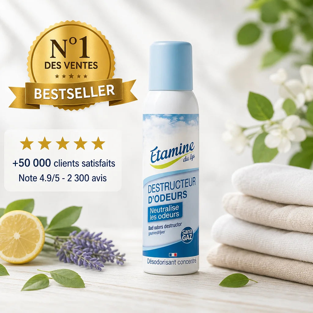 Destructeur d'Odeurs spray Etamine du Lys - Bestseller N°1, 4.9/5 avis clients