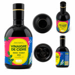 Bouteille Uberti élixir bio menthe pissenlit ortie sur fond blanc