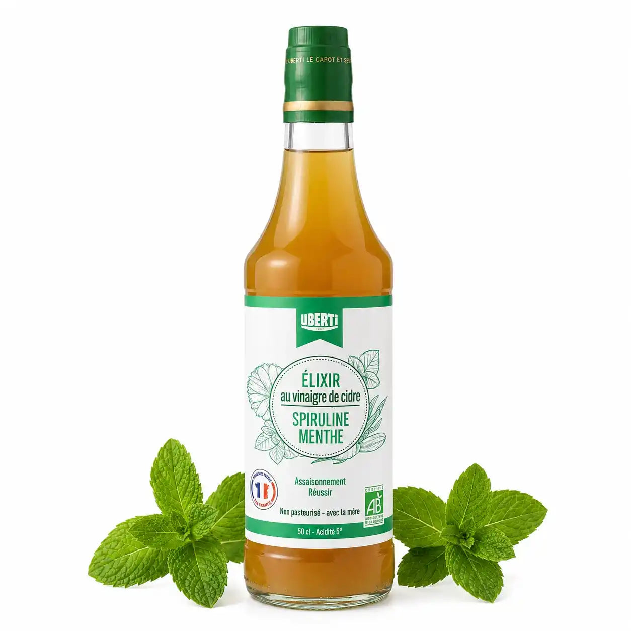 Elixir Menthe Spiruline bio - 50 cl - Uberti
