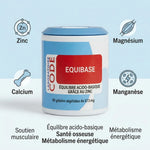 Équibase gélules végétales - Complément alimentaire Laboratoire Code avec zinc, calcium, magnésium et manganèse