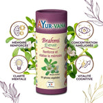 Extrait Brahmi Bacopa Monnieri vegan 60 gélules Ayurvana mémoire concentration clarté mentale