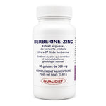 Flacon blanc BERBERIS-ZINC 60 gélules 368mg - Complément alimentaire berberis et zinc