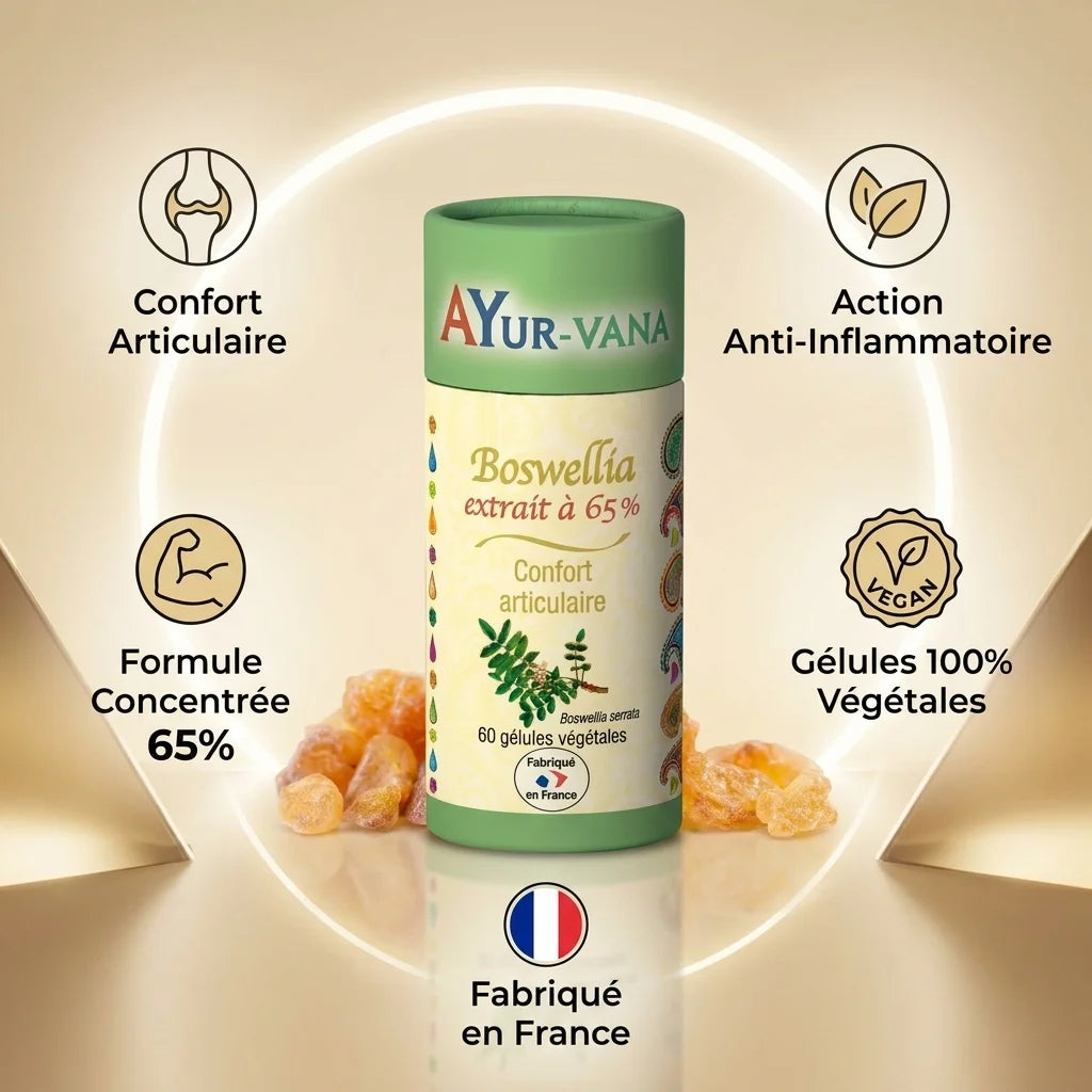 Boswellia Serrata vegan Ayurvana - Gélules confort articulaire et action anti-inflammatoire naturelle