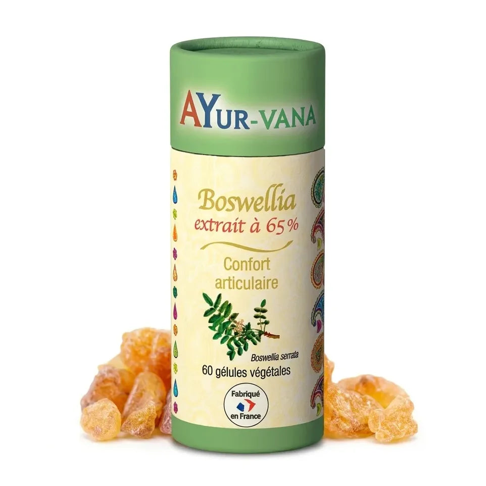 Boswellia Serrata extrait vegan Ayurvana en gélules - flacon supplément 60 capsules