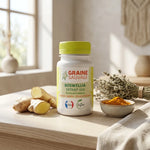 Extrait de Boswellia vegan en gélules Graine Sauvage avec gingembre frais et produits wellness
