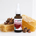 Propolia extrait de propolis brune bio 30ml avec rayon et propolis bruts