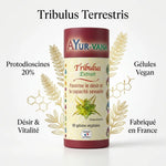 Extrait Tribulus Vegan en gélules Ayurvana avec plante Tribulus terrestris et ingrédients naturels