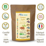 Poudre Fenugrec Bio AYur-Vana certifiée Vegan avec labels AB Bio et Fabriqué en France