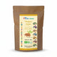 Fenugrec Bio poudre AYur-Vana 150g sachet kraft, produit vegan naturel isolé fond blanc