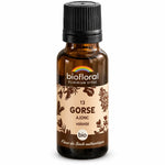 Fleur de Bach Ajonc (Gorse) Biofloral en granules 19,5 g, flacon ambré avec pipette et étiquette bio