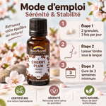 Fleur de Bach Cherry Plum Bio granules Biofloral avec mode d'emploi et dosage sérénité