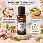 Fleur de Bach Cherry Plum Bio Biofloral en granules avec ingrédients principaux et composition