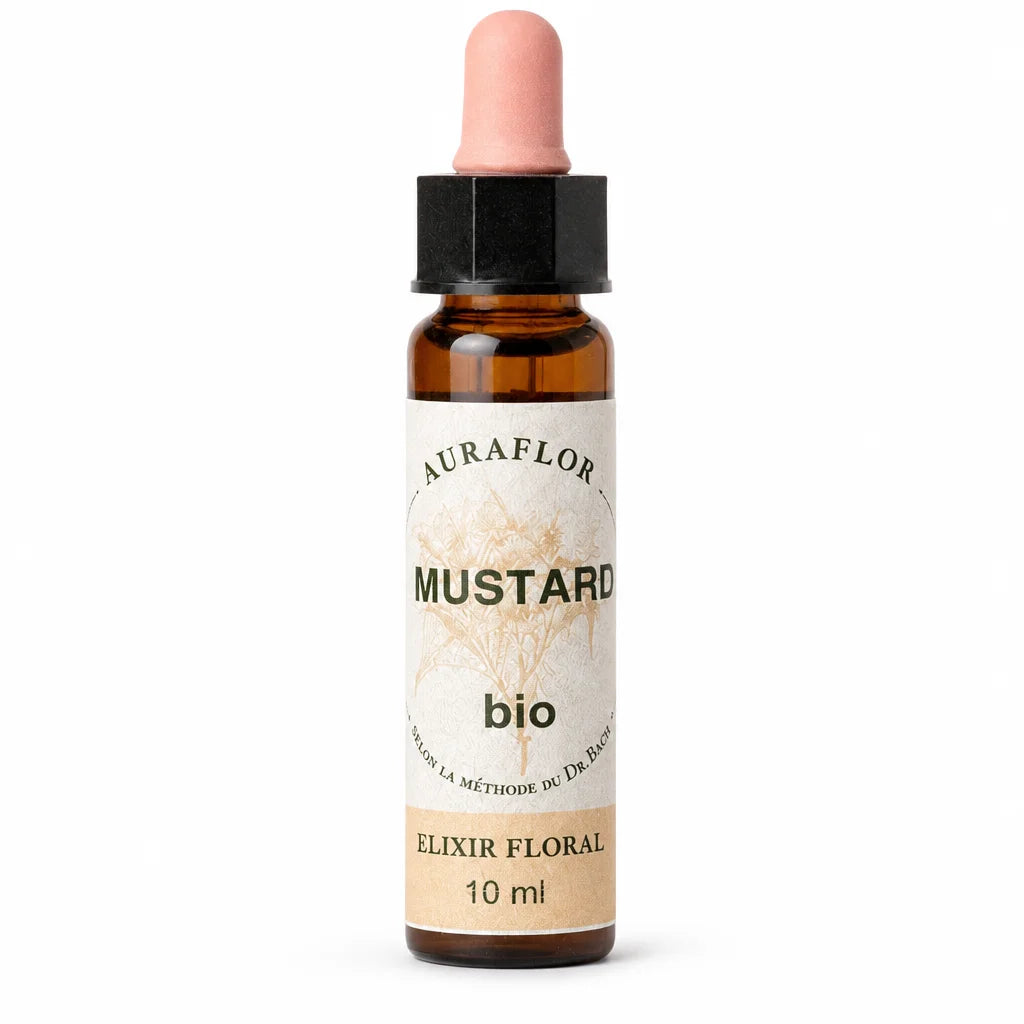 Fleurs de Bach Bio Moutarde en flacon compte-gouttes 10ml Auraflor