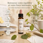 Fleurs de Bach Orme bio en compte-gouttes pour professionnels stressés et parents surmenés