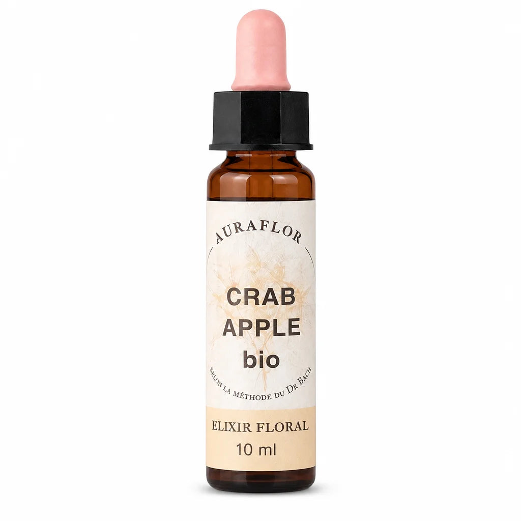 Fleur de Bach Bio Pommier Sauvage en flacon compte-gouttes de 10ml Auraflor