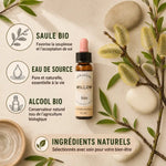 Fleurs de Bach Bio Saule 10ml avec ingrédients naturels et eau de source