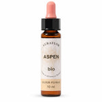 Fleur de Bach Tremble bio en compte-gouttes Auraflor, flacon verre ambré 10ml