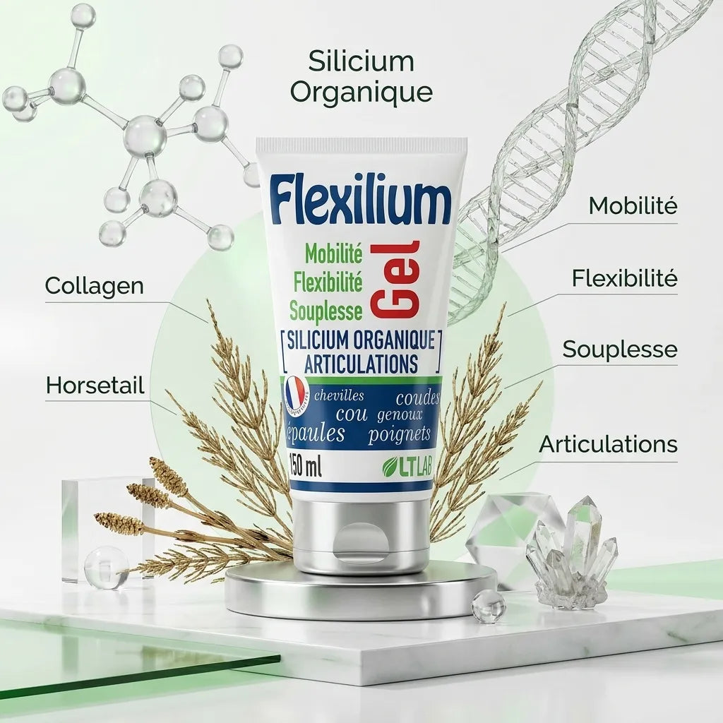 Tube Flexilium Gel avec silicium organique pour mobilité et souplesse articulaire