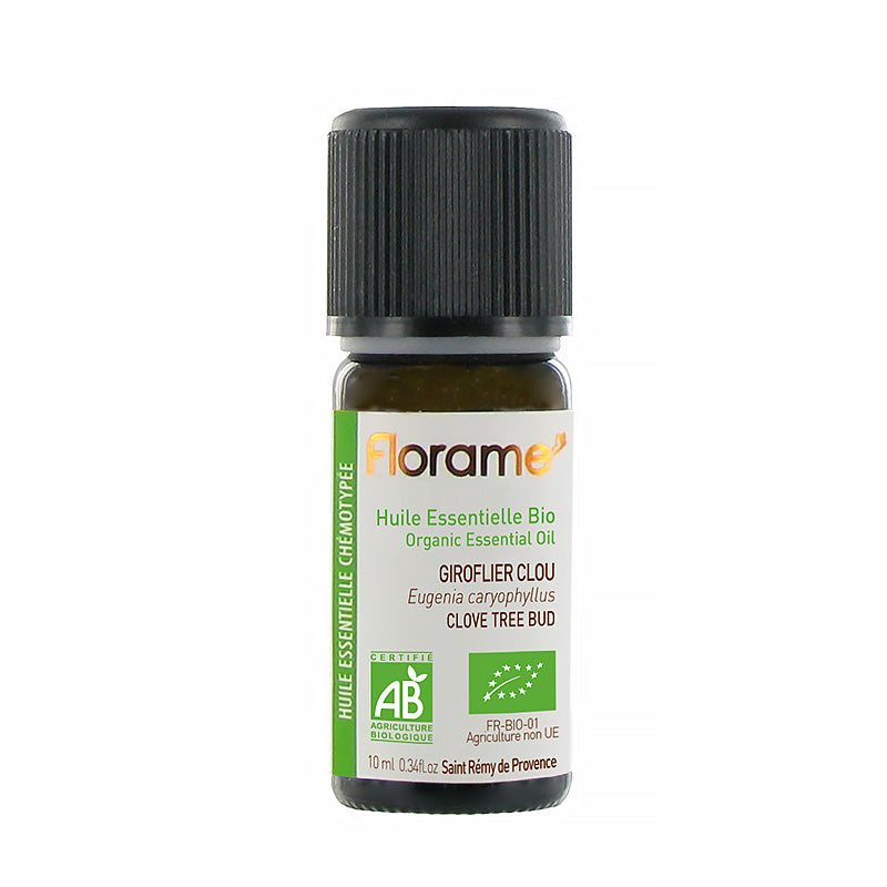 Huile essentielle bio de 10 ml de Clou de Girofle de Florame