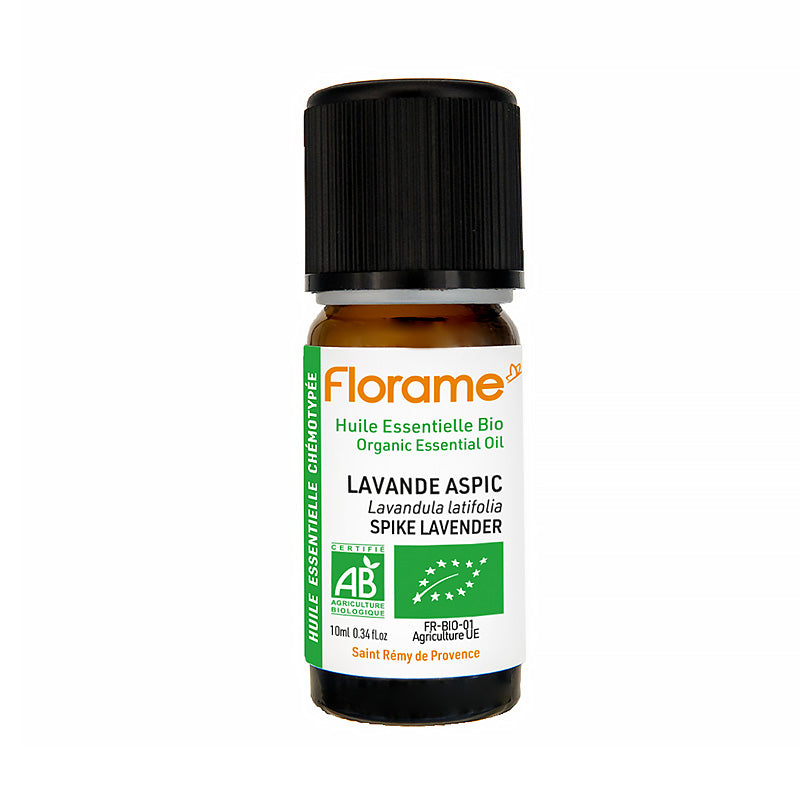 Huile essentielle bio de lavande aspic de 10 ml de la marque Florame
