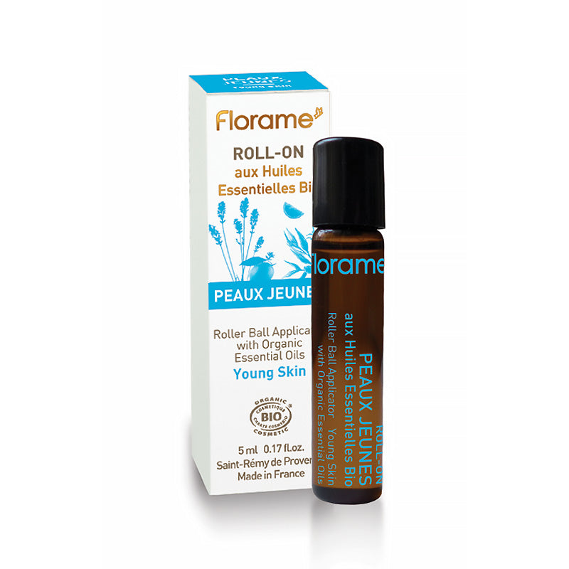 Roll-on certifié bio Peaux jeunes de 5 ml de la marque Florame