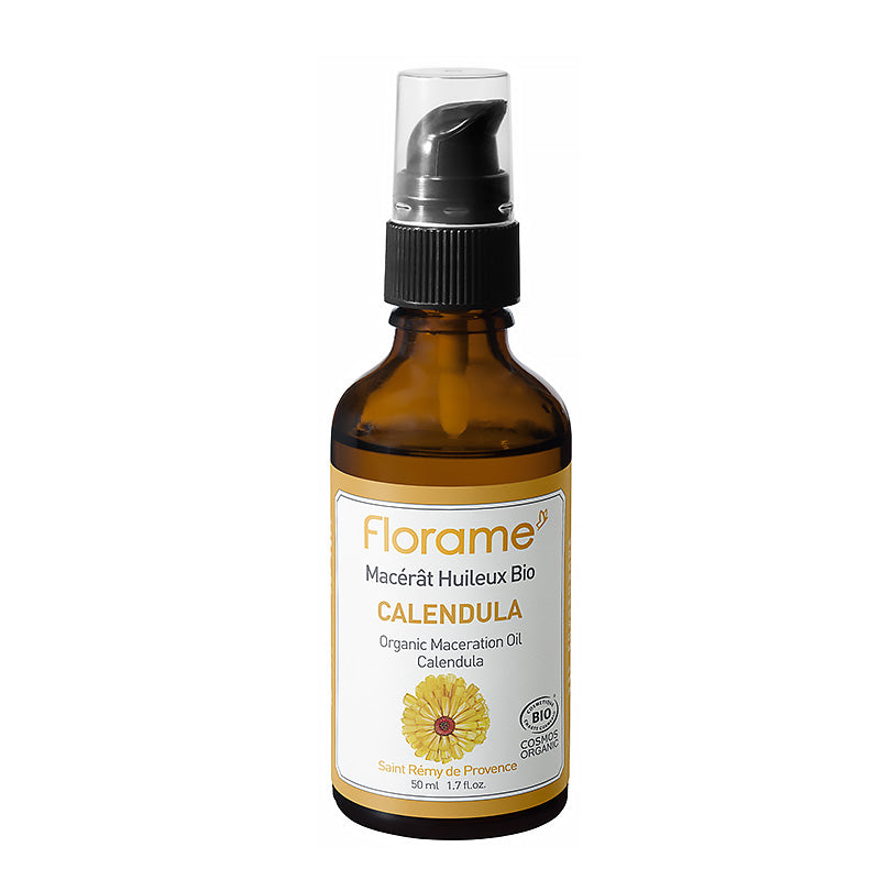 Macérât huileux certifié bio au Calendula de 50 ml de la marque Florame.