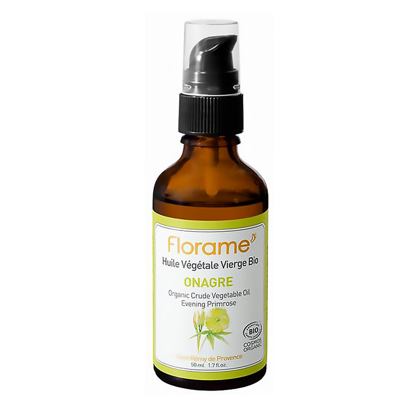Huile végétale Onagre certifiée bio de 50 ml de Florame.