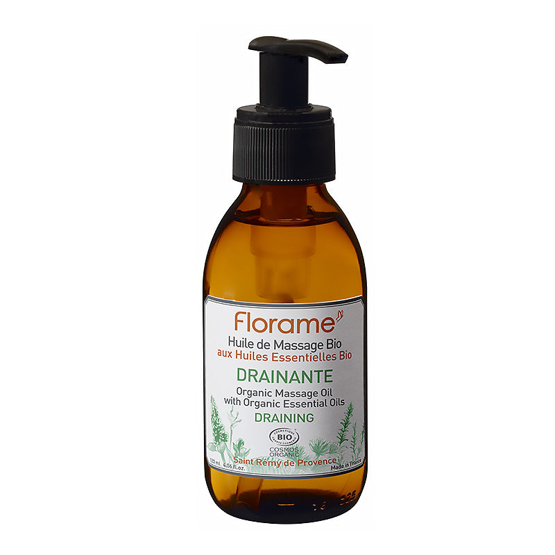 Huile de massage drainante certifiée bio – Florame