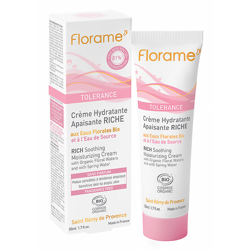 Crème Hydratante Apaisante Riche certifiée bio – Florame