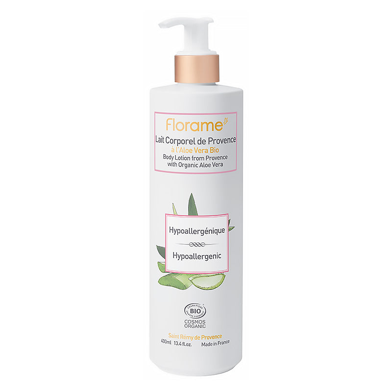 Lait corporel de Provence Hypoallergénique certifié bio de 400 ml de Florame.